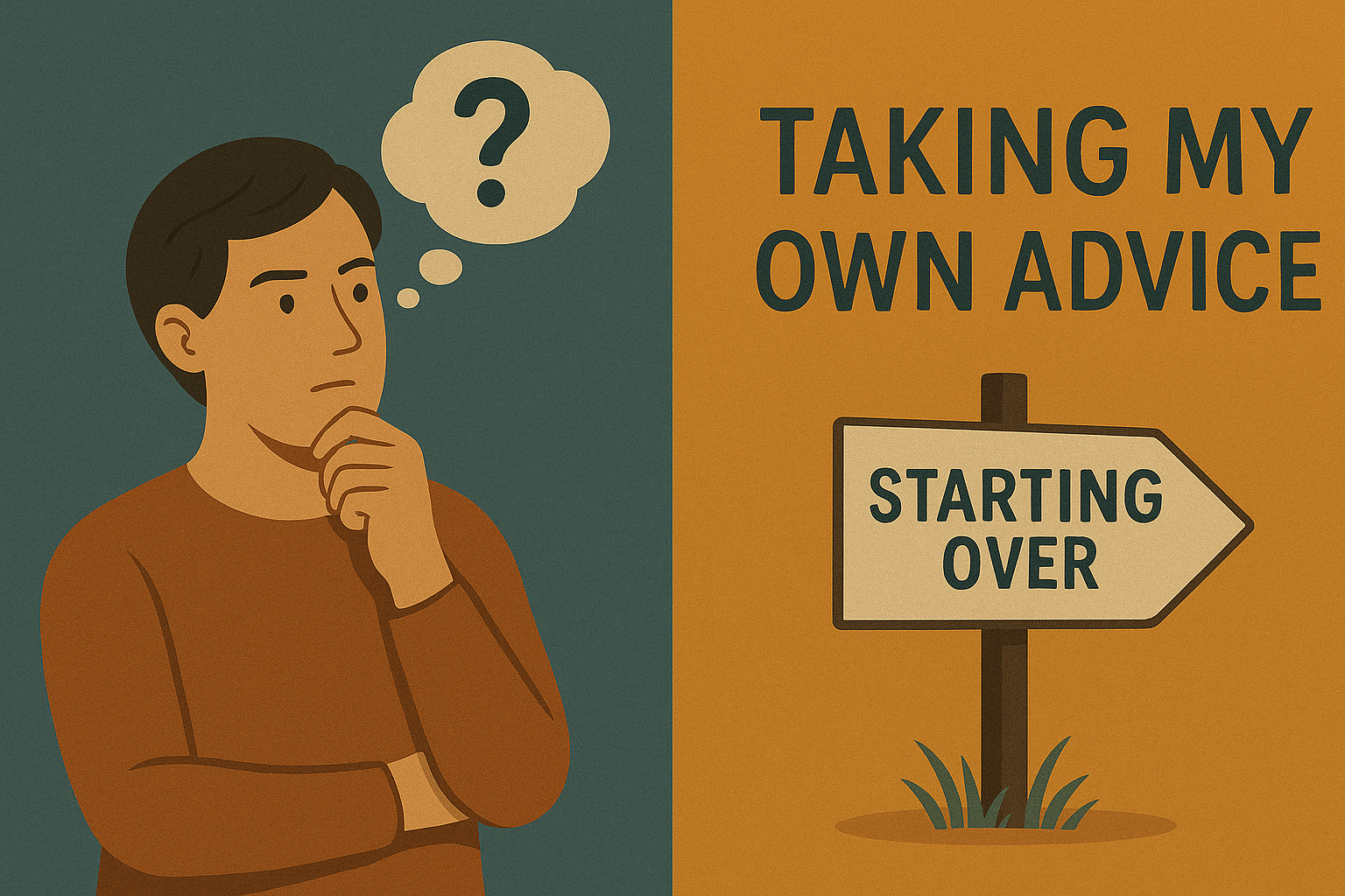 Taking My Own Advice: Starting Over, Again